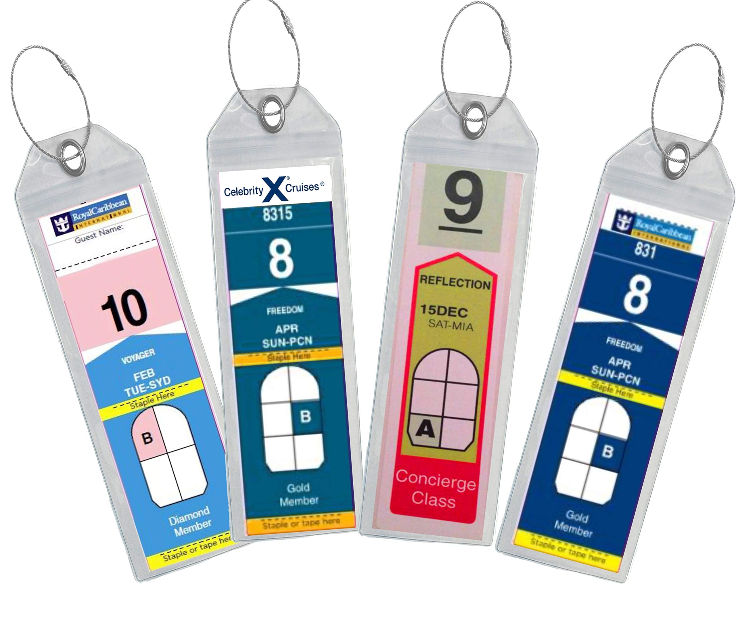 cruise luggage tag holders