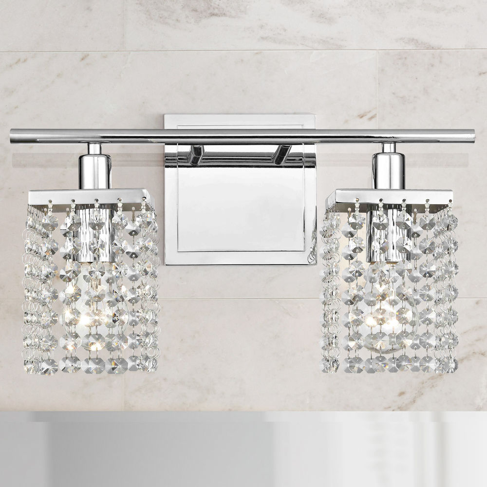 crystal vanity light