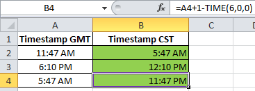 cst to gmt converter