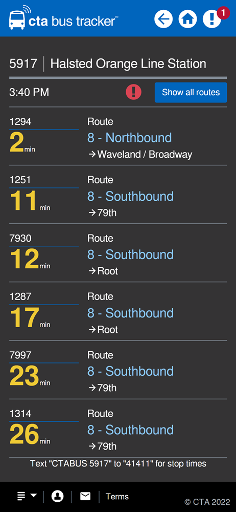 cta bus tracker