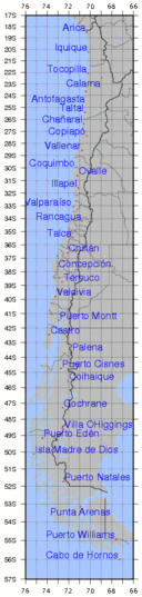 cuanto mide chile de norte a sur