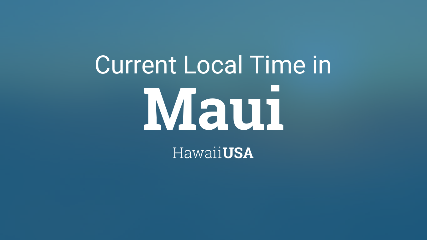 current time hawaii