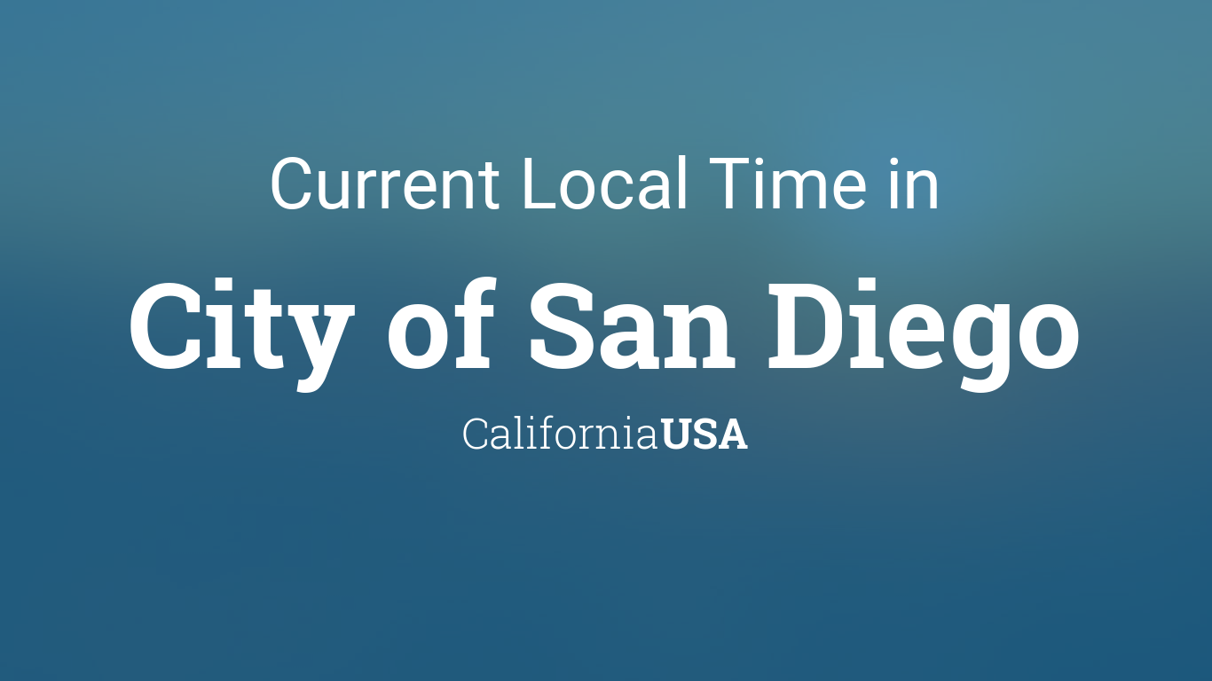 current time in san diego