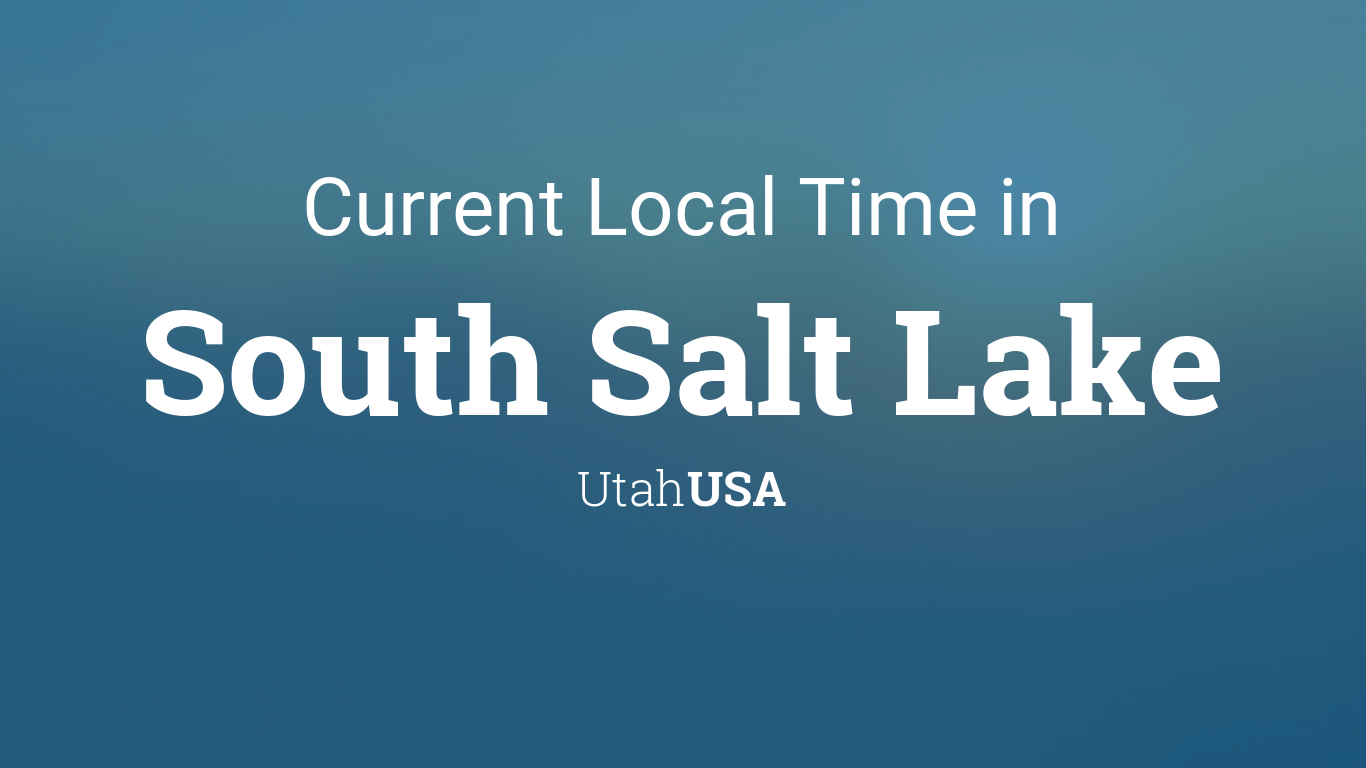 current time in utah salt lake