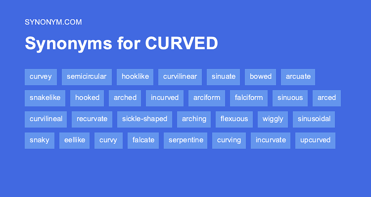 curved antonym