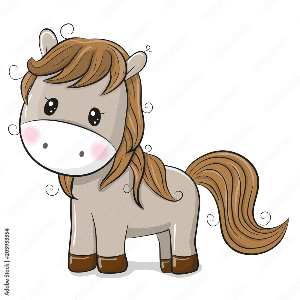 cute cartoon horse