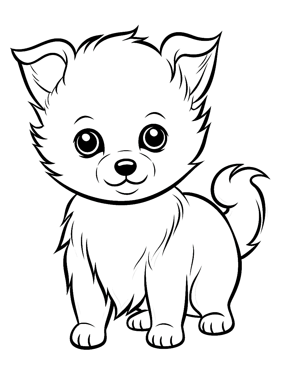 cute puppies coloring pages