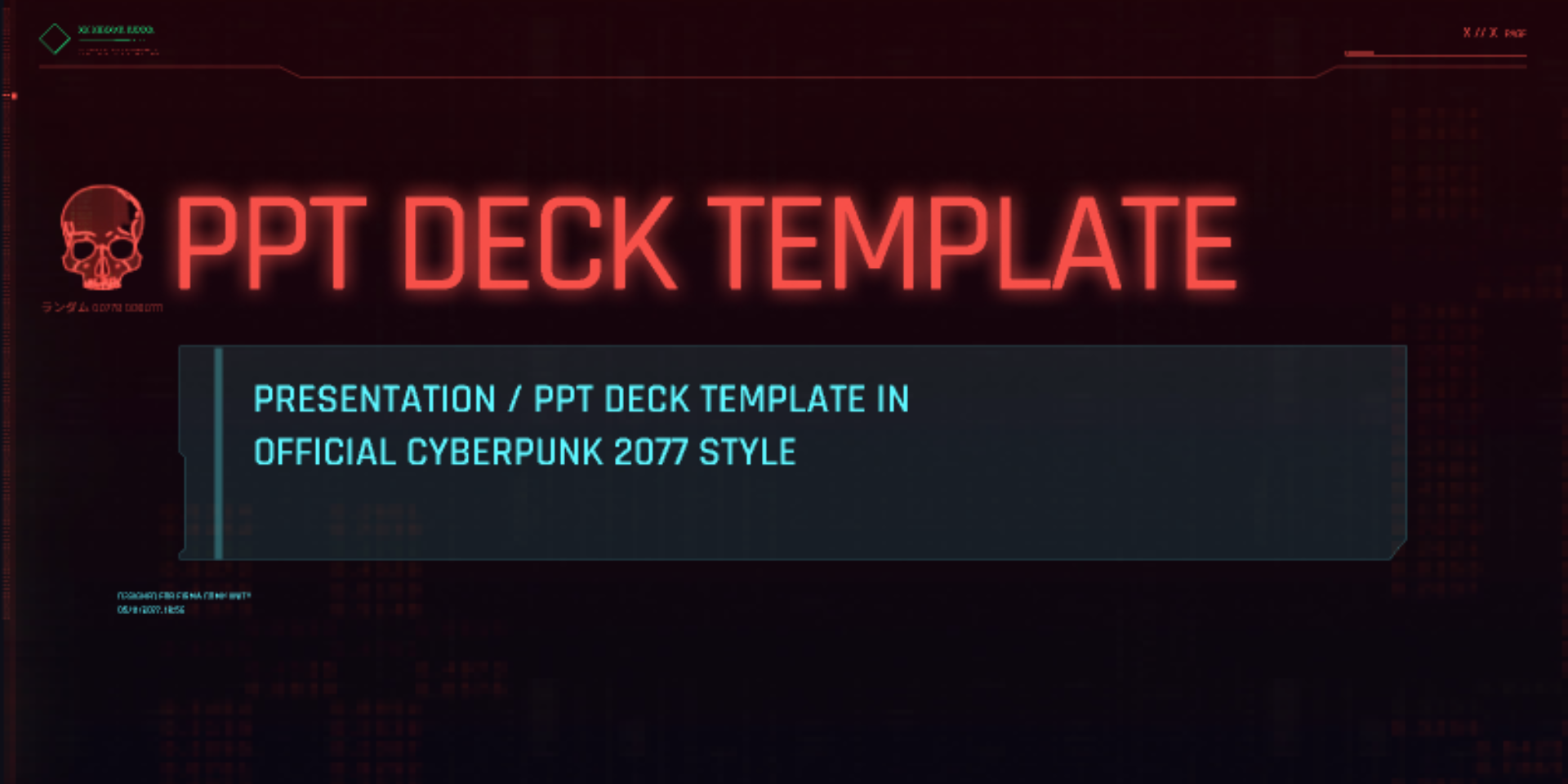 cyberpunk powerpoint template