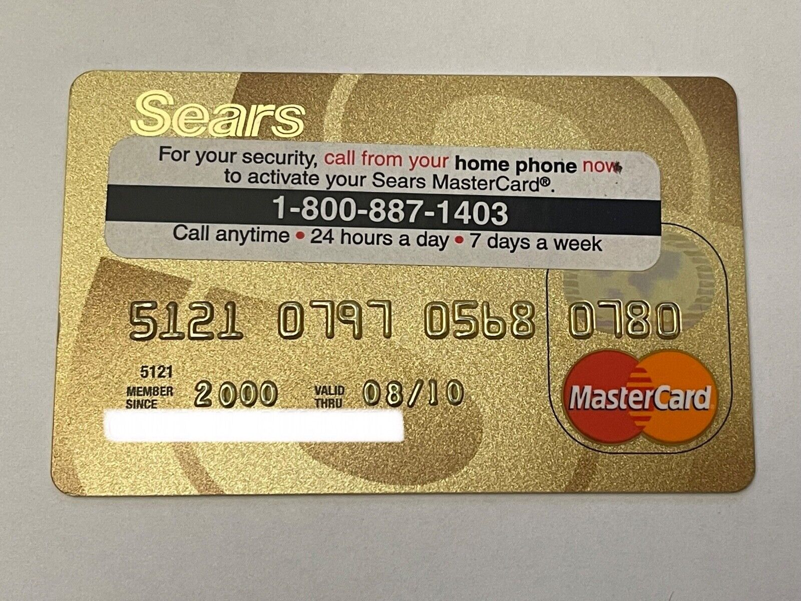 activate sears mastercard