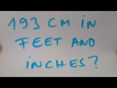 193cm to feet