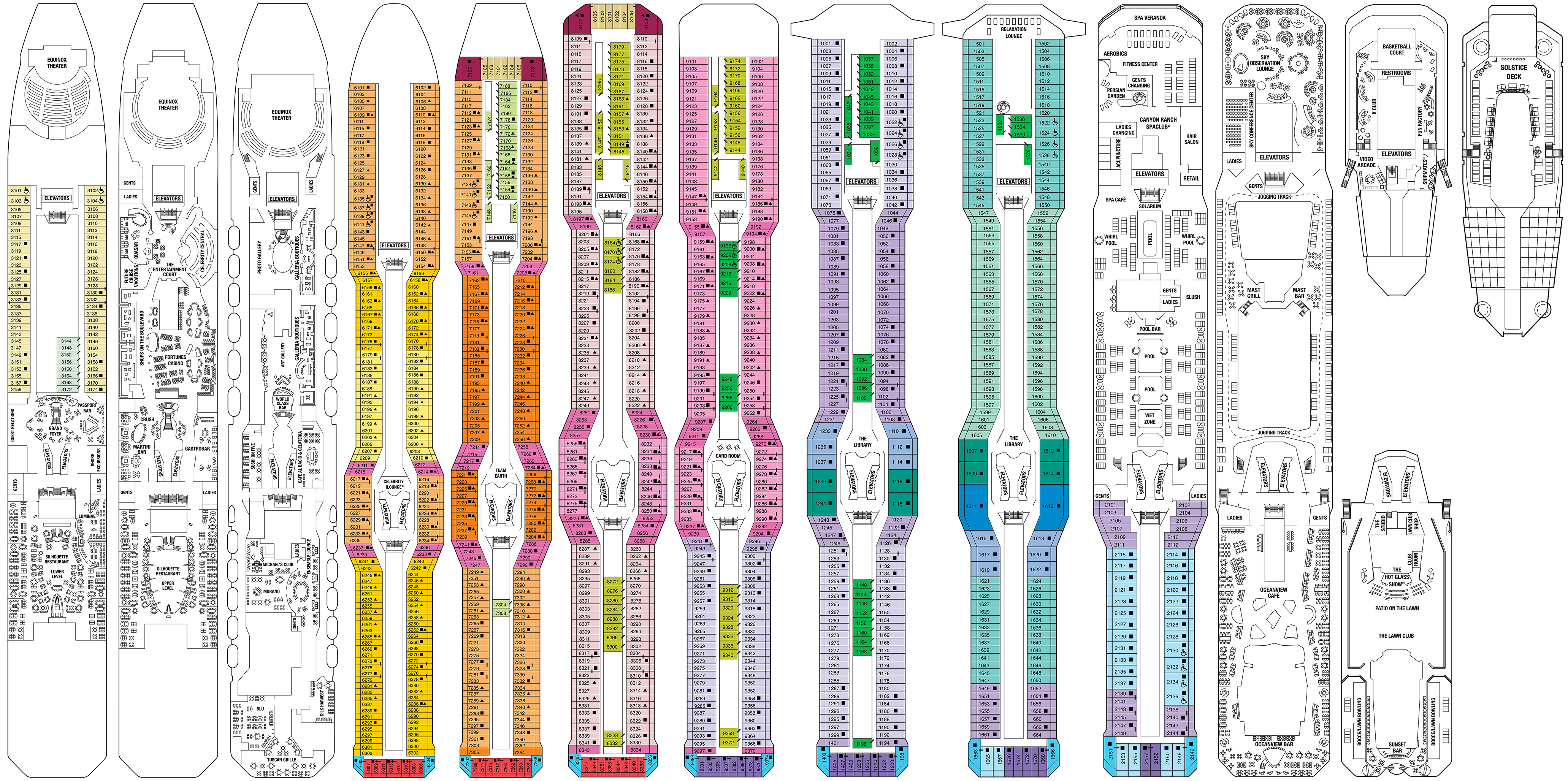 celebrity equinox deck plans