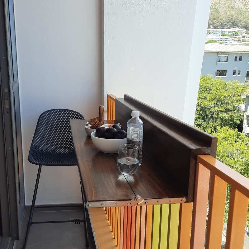 folding balcony table