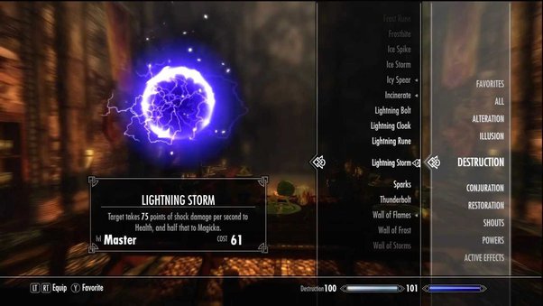 skyrim magic spells