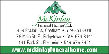 mckinlay funeral home - chatham obits