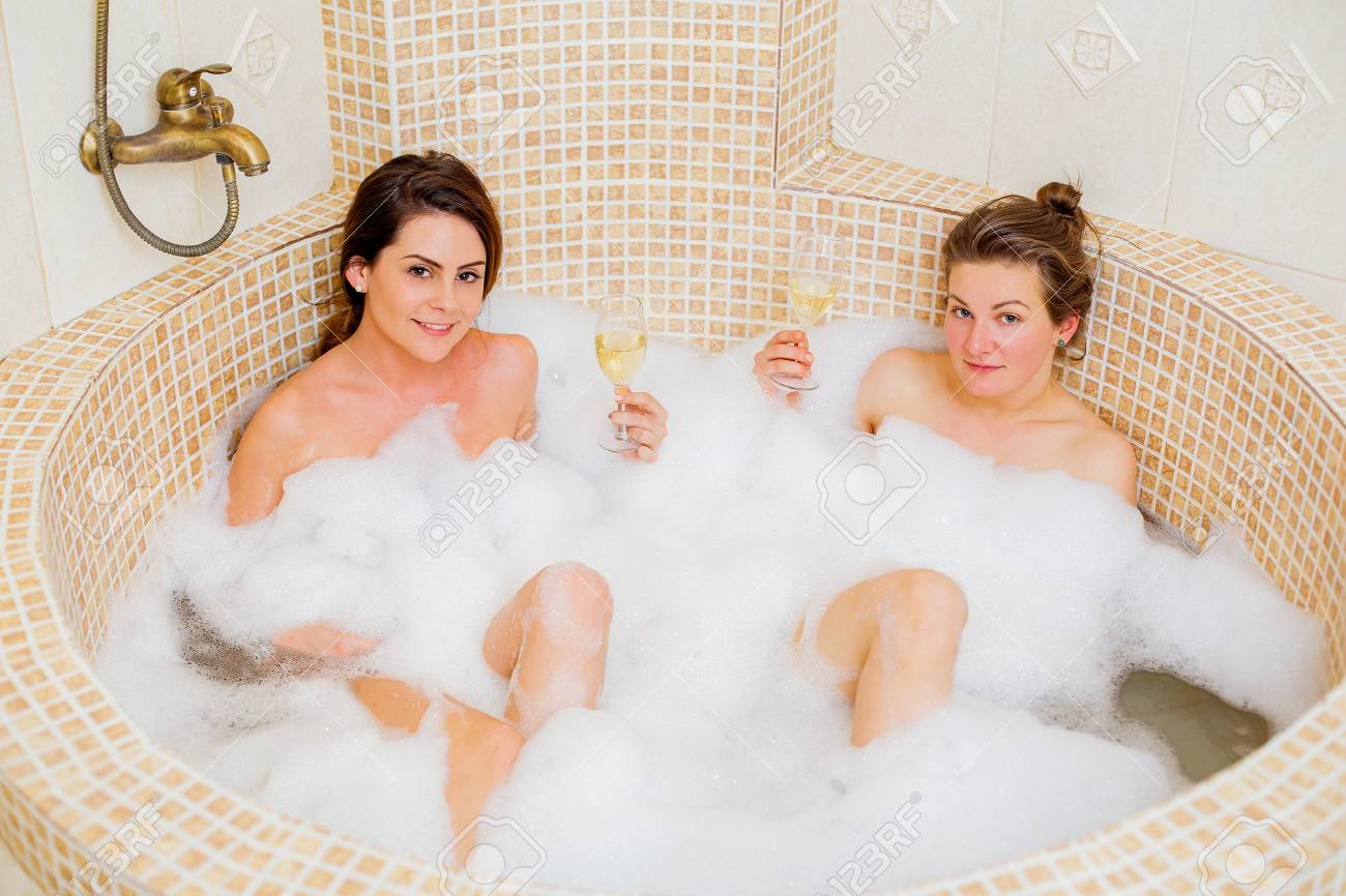 lesbians bathing