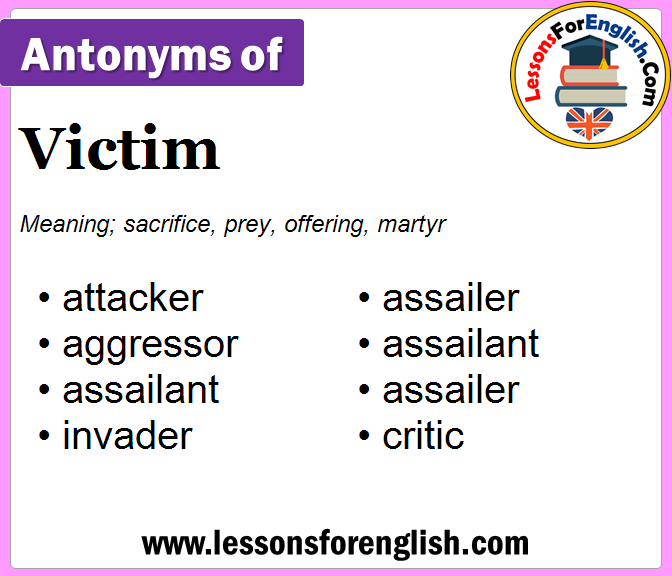 antonyms for victims