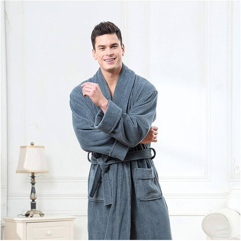 towelling bath robe mens