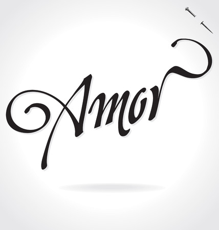 amor lettering