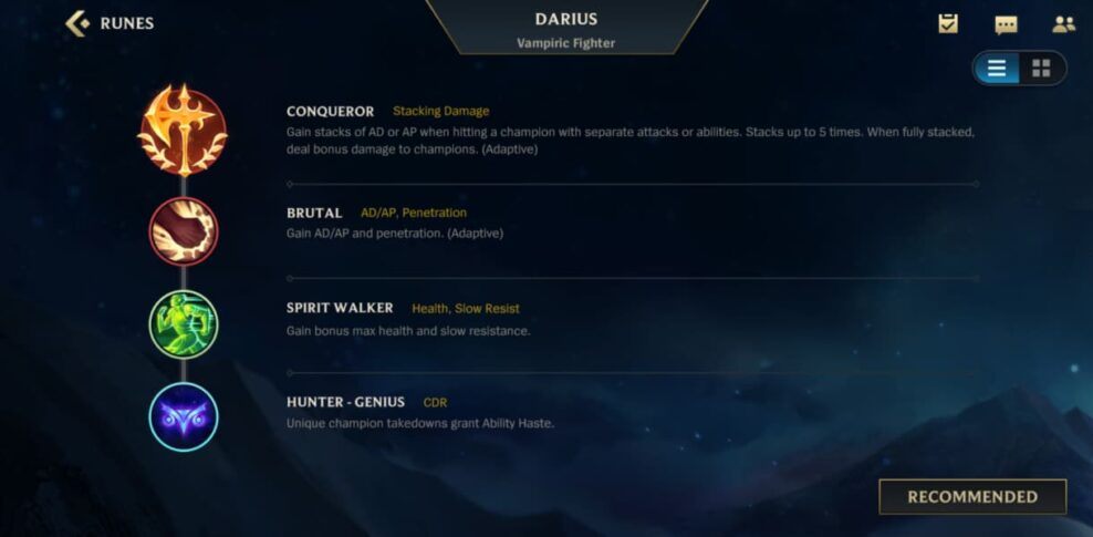 darius runes