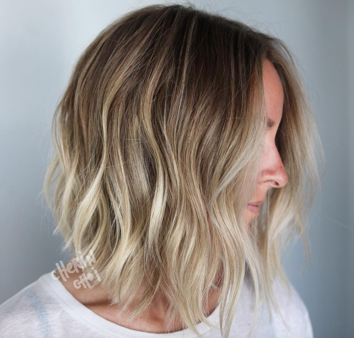 short hair and ombre