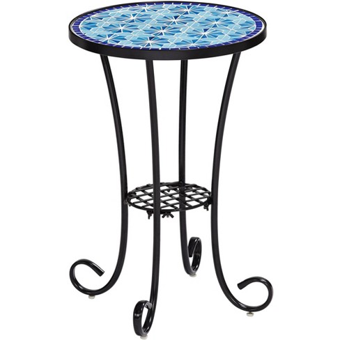 mosaic patio side table