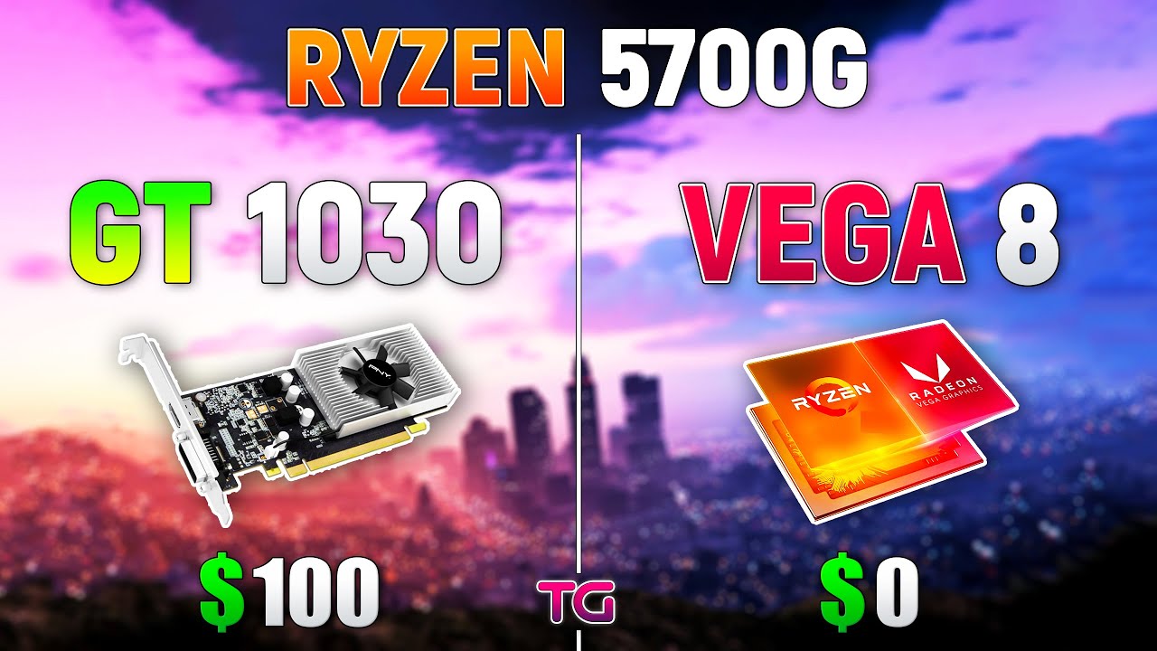 amd vega 8 vs gt 1030