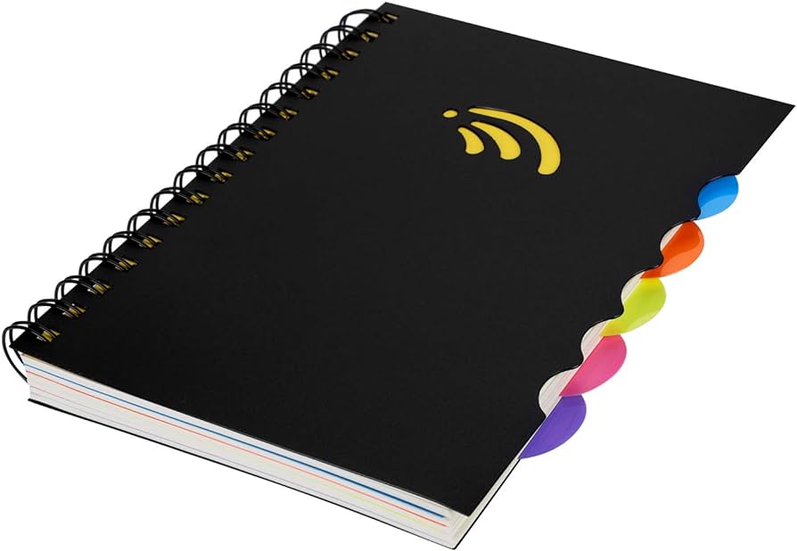 notepad with dividers