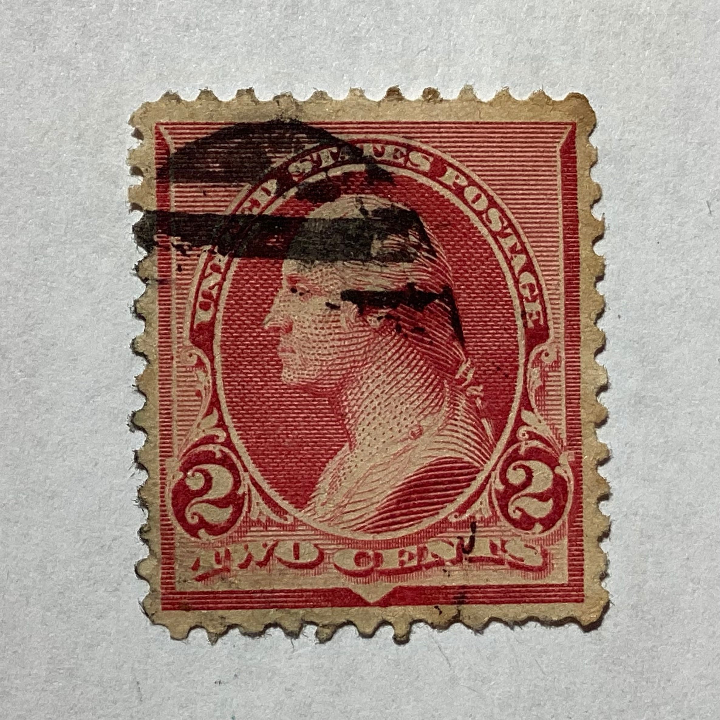 rare 2 cent george washington stamp