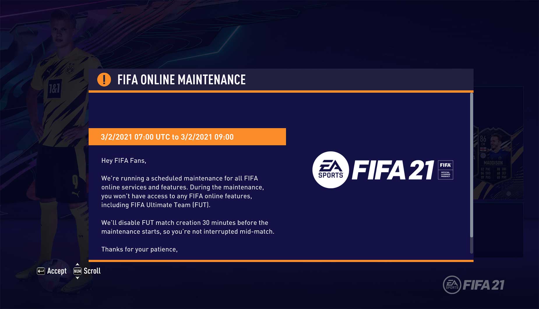 fifa server down