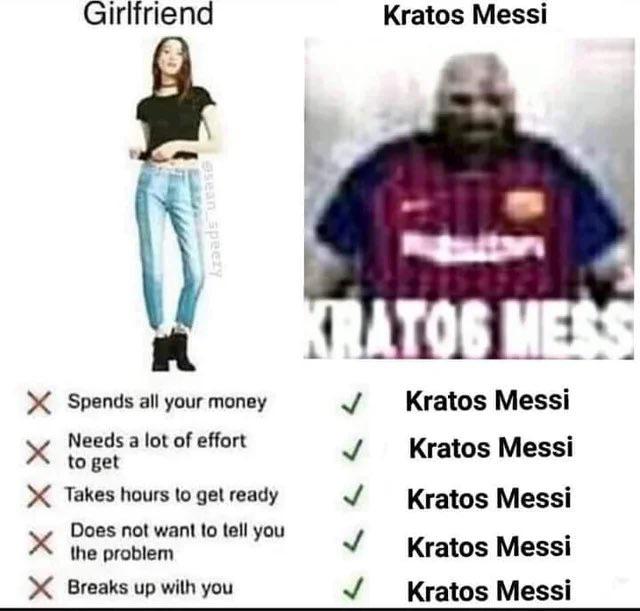 kratos messi meme