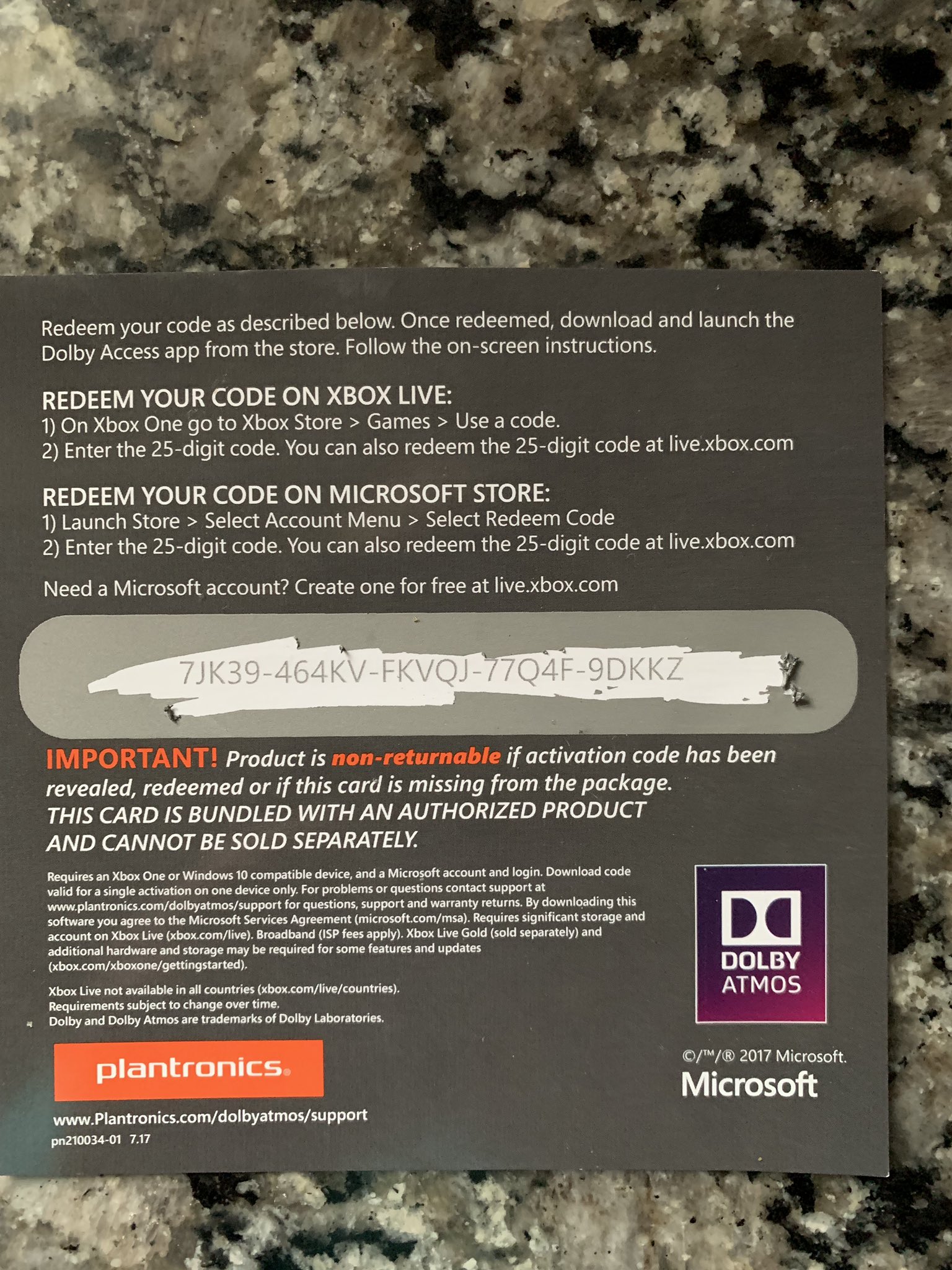 dolby event code