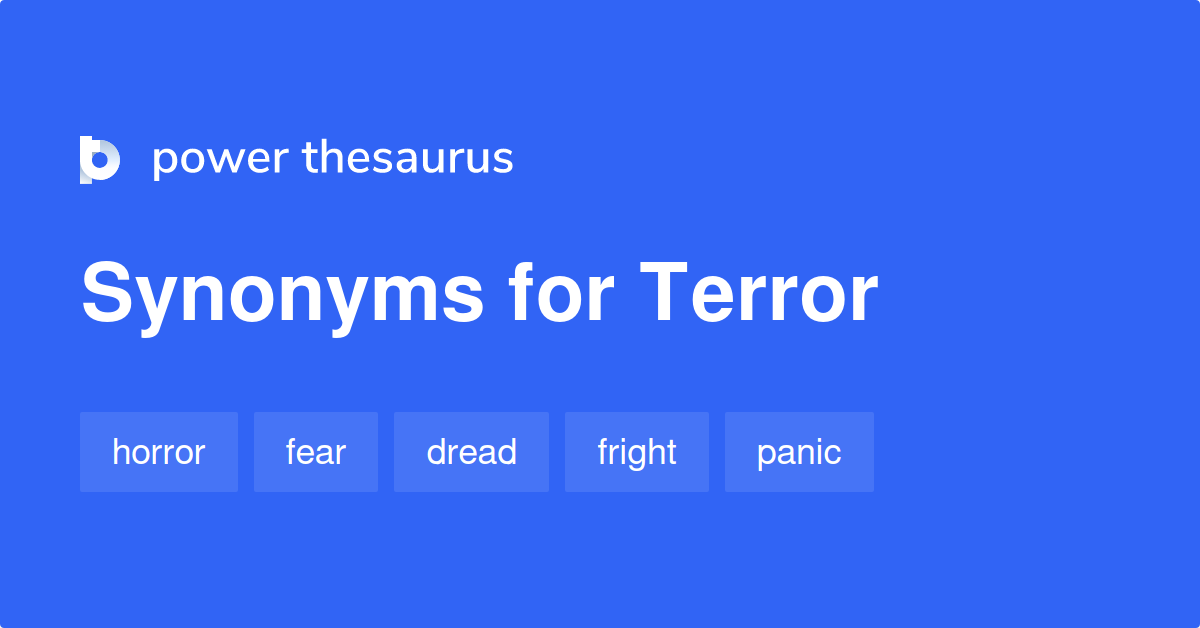 antonym of terror