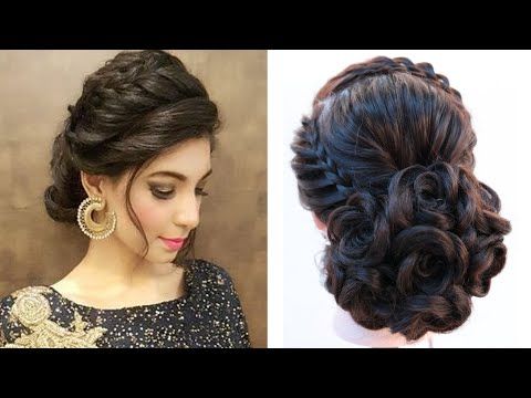 messy bun hairstyle for party