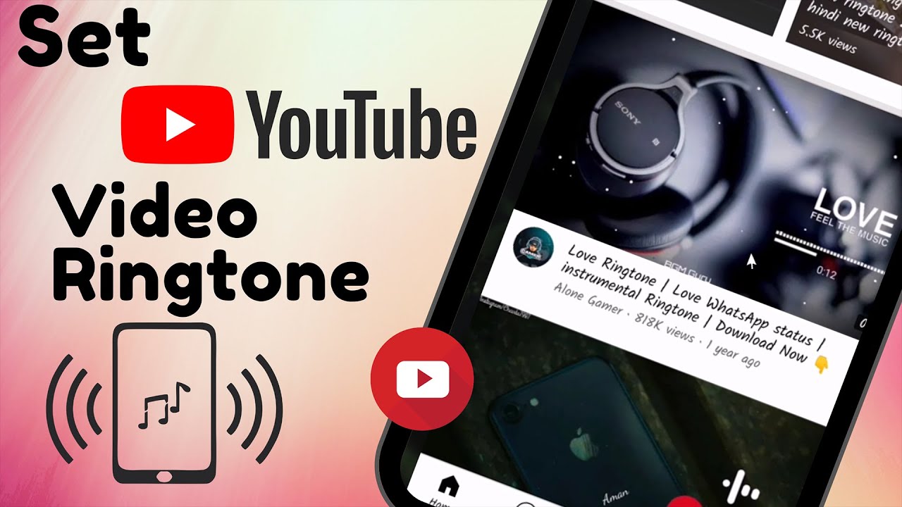 how to set youtube song as ringtone