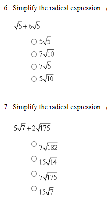 5/6 square root