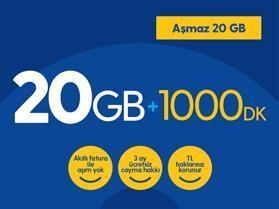 turkcell kamu 20 gb