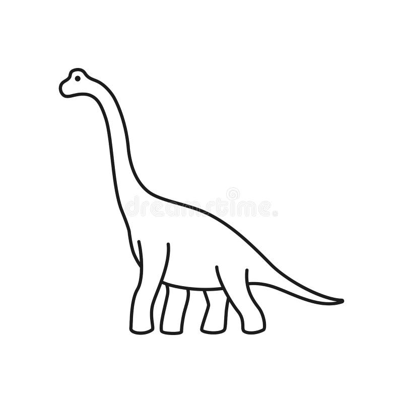 brontosaurus outline