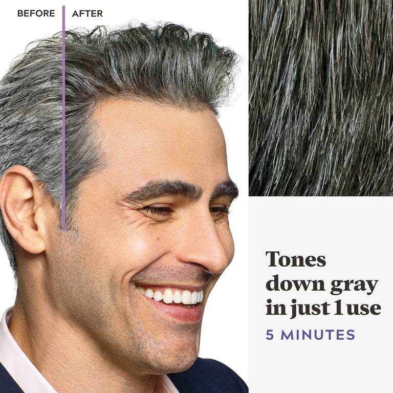 dark gray hair male