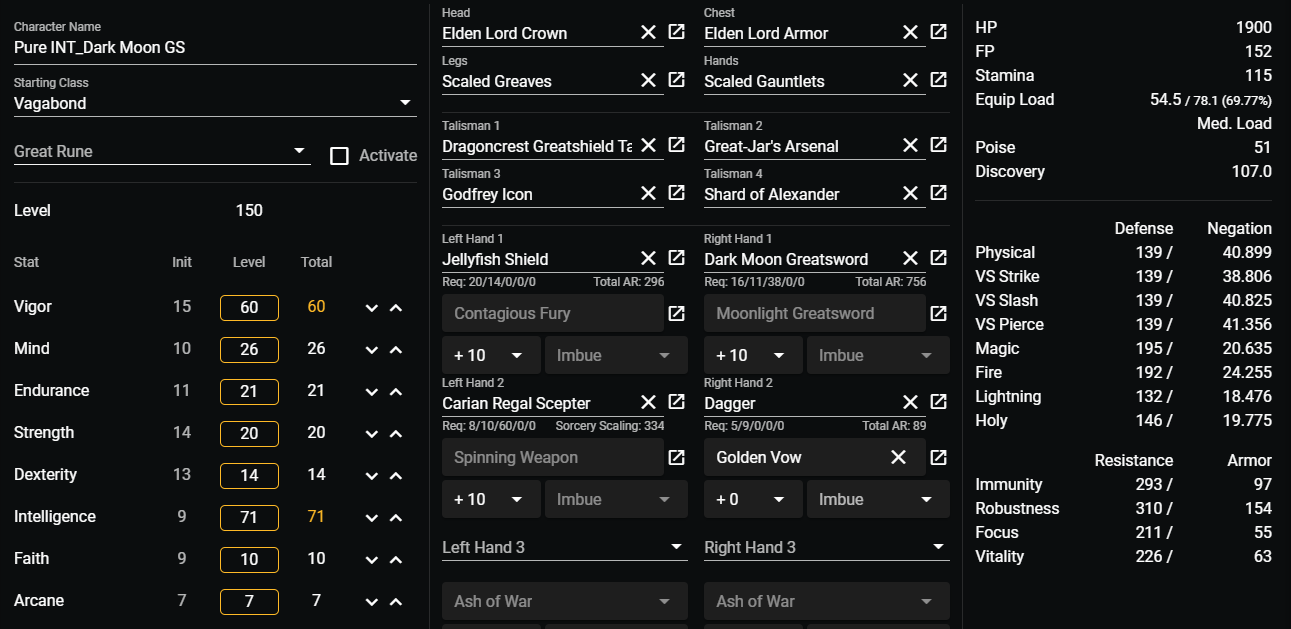 darkmoon greatsword build