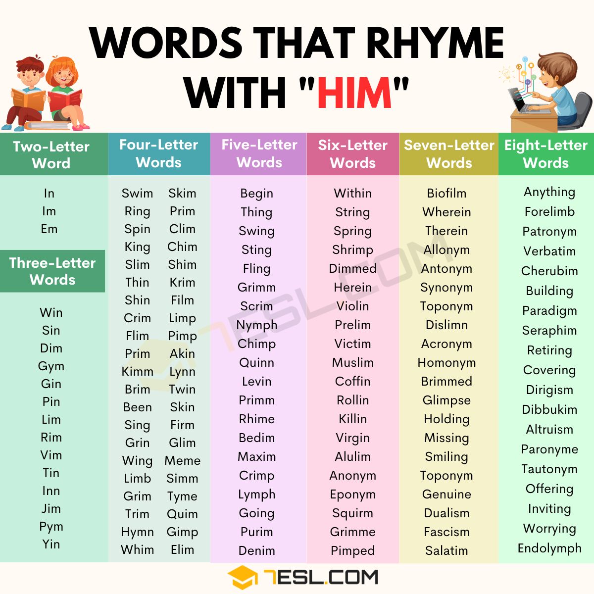 words that rhyme with him