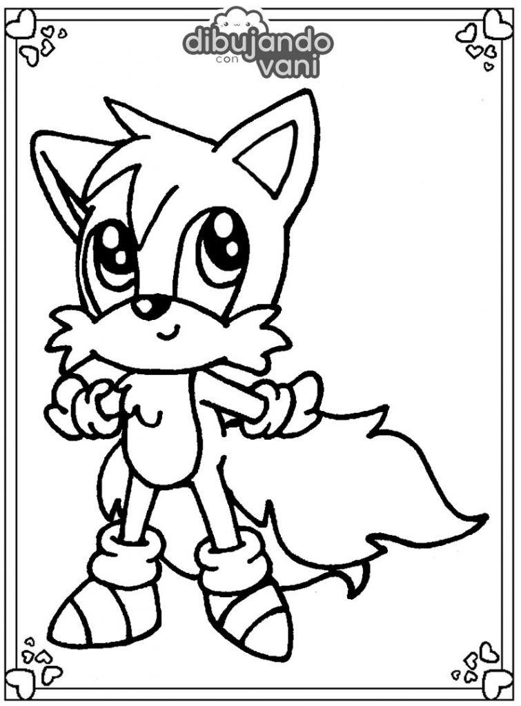 tails para colorear