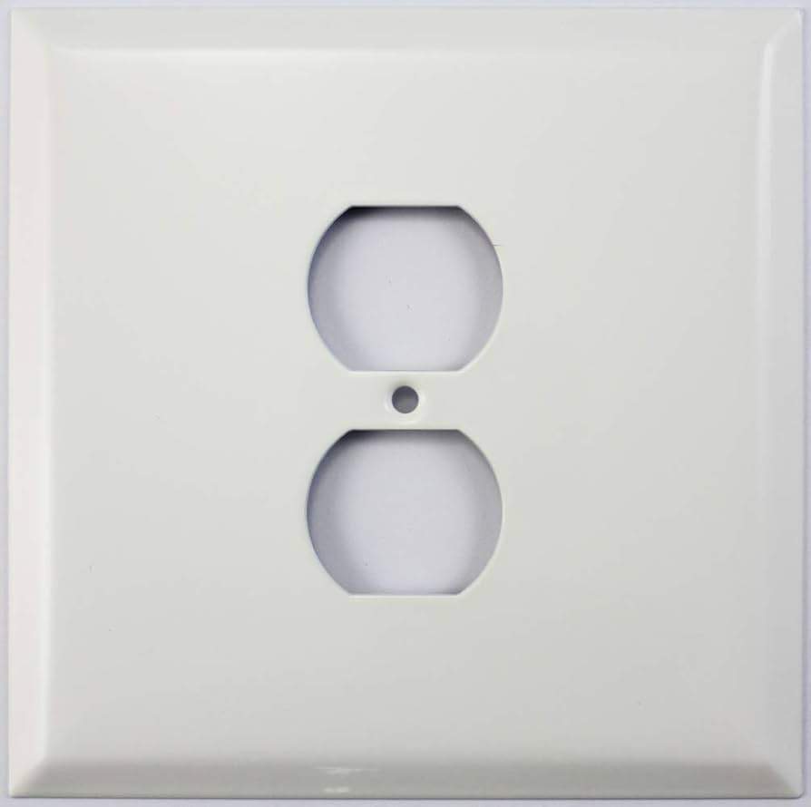 duplex receptacle wall plate