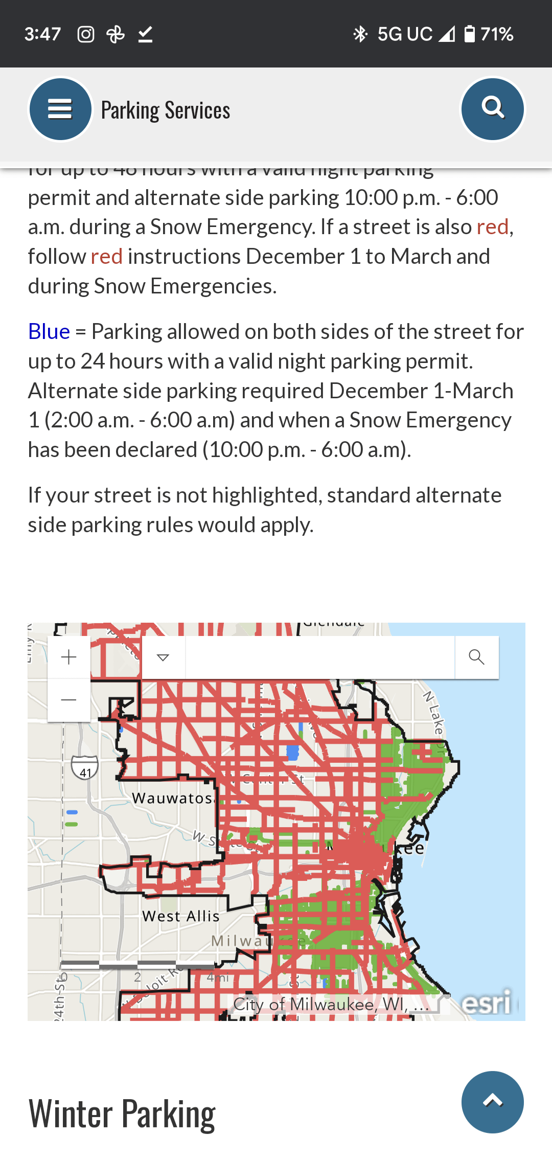 milwaukee temporary parking permit