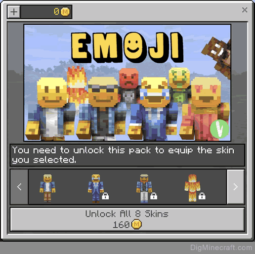 minecraft emoji skin