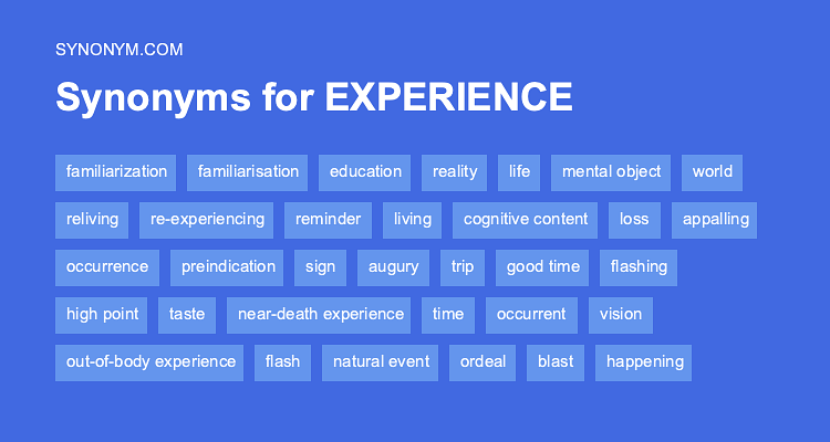 thesaurus to experience