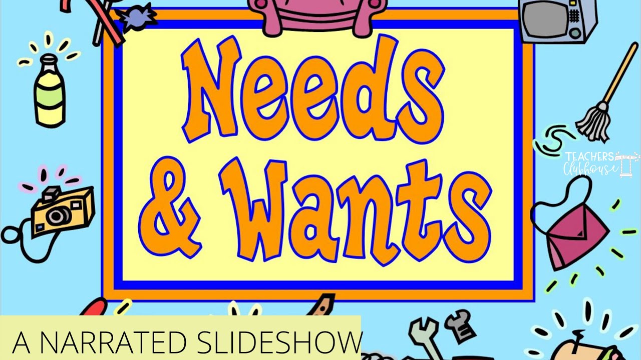 wants and needs clipart