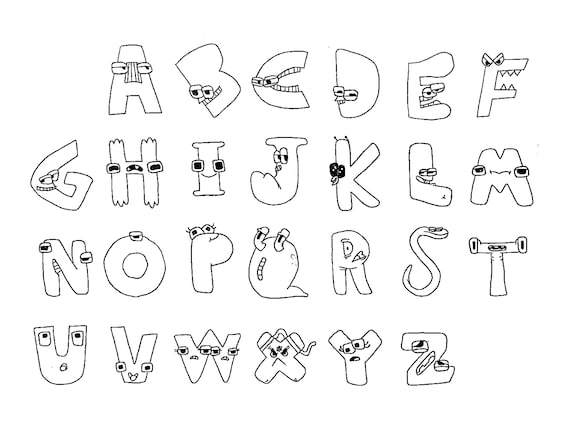 coloring alphabet lore