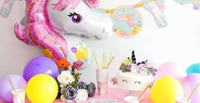 decoracion de unicornio para niña