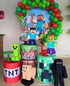 decoracion minecraft cumpleaños