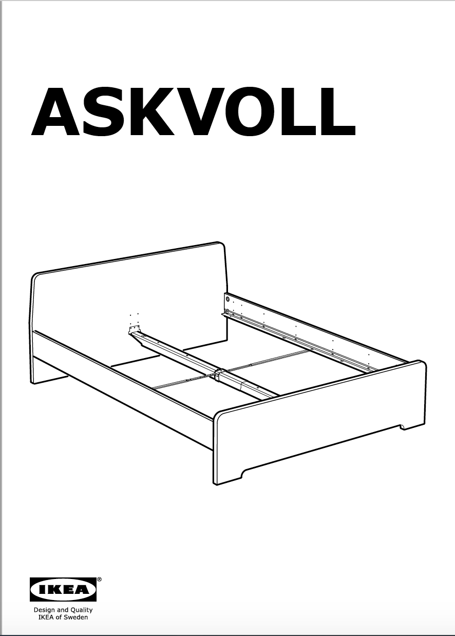 ikea bed skorva instructions